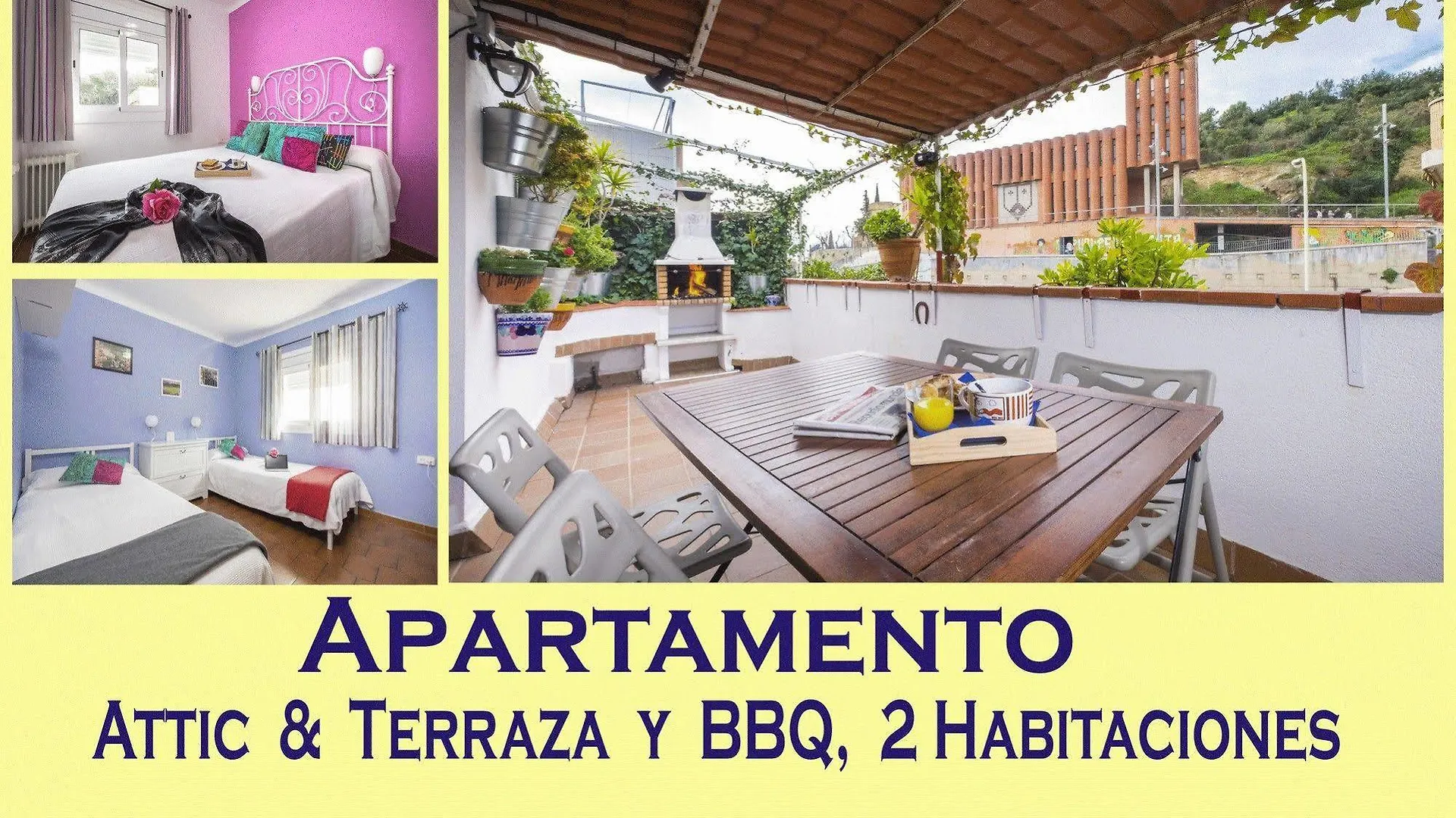 Atico, Terraza Y Barbacoa Aparthotel Barcelona 3*,